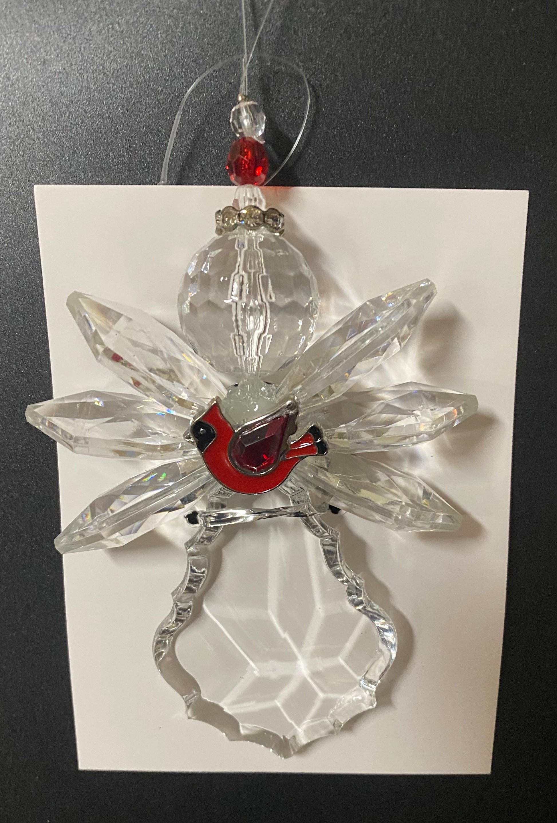 Ornament Cardinal Angel clear