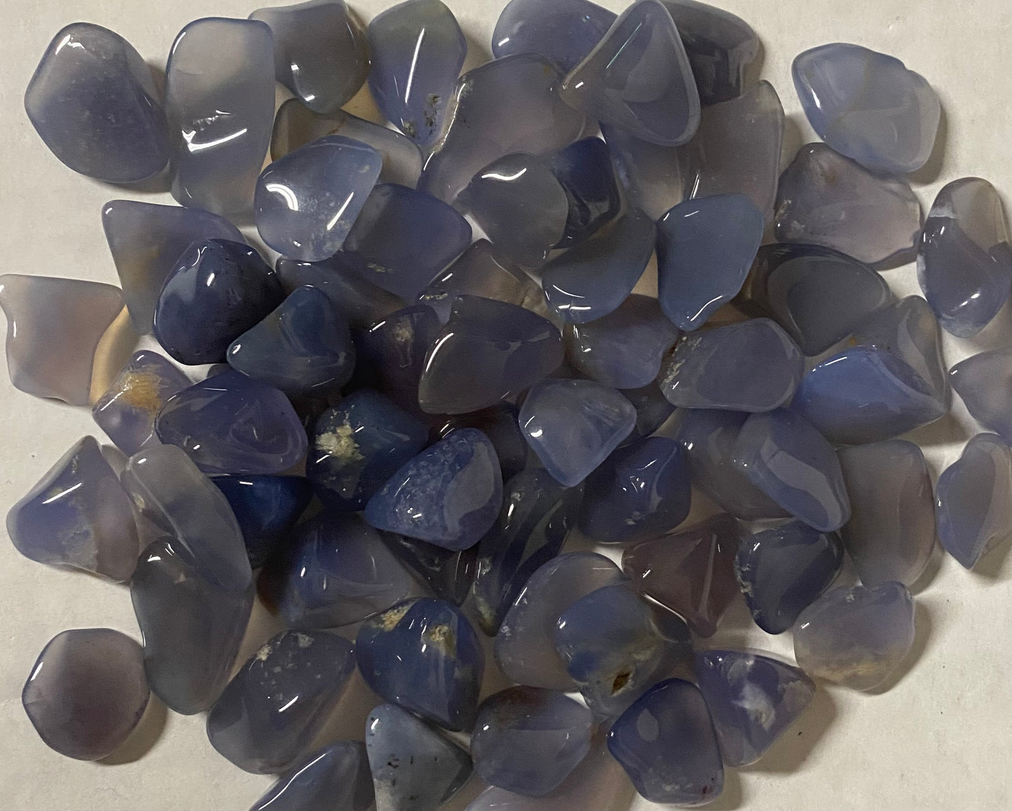 Chalcedony Blue Tumbled