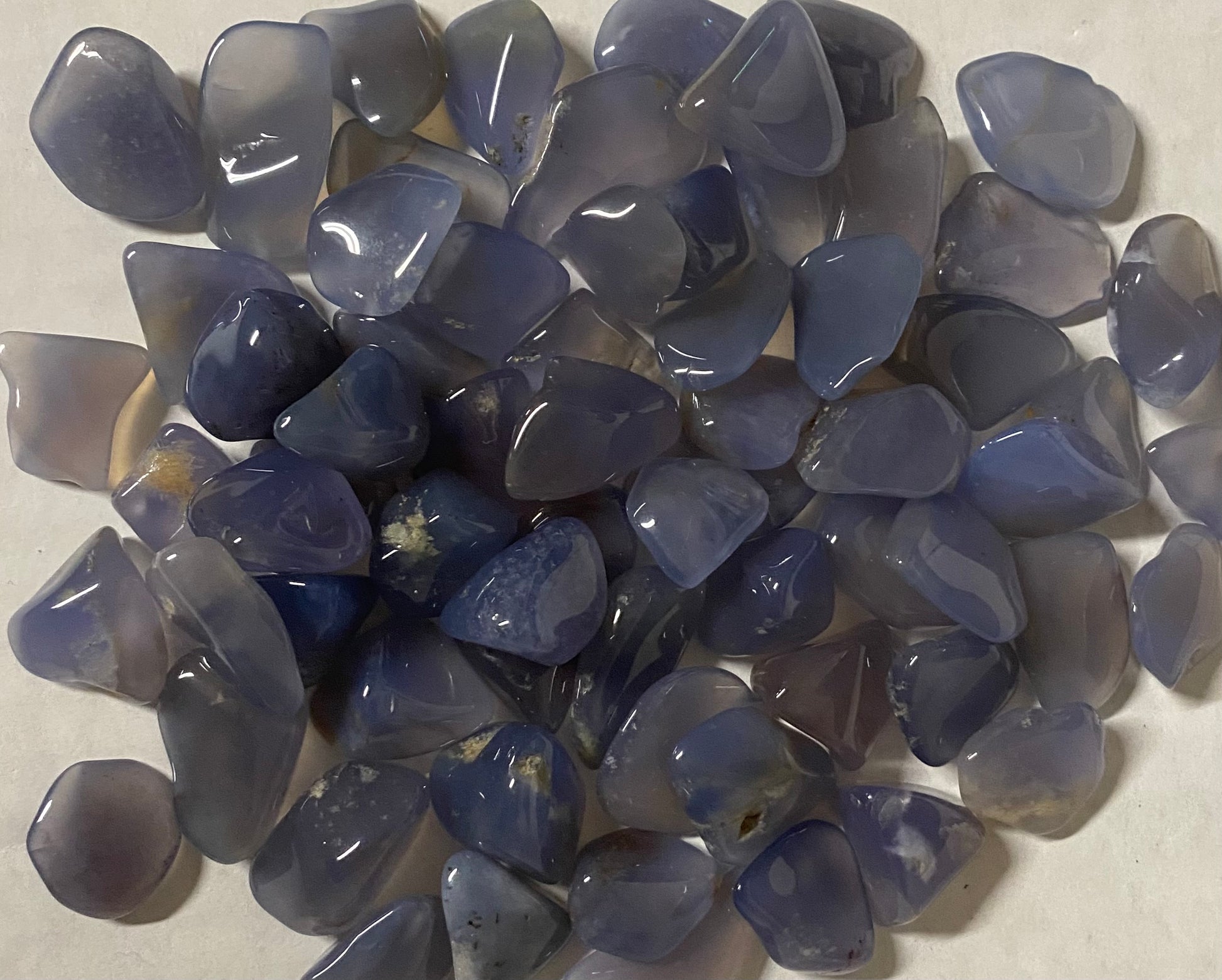 Chalcedony Blue Tumbled