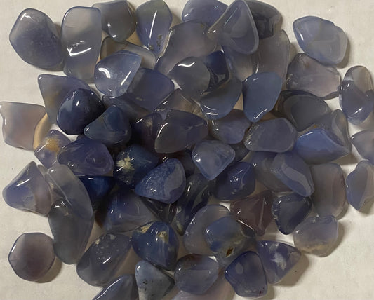 Chalcedony Blue Tumbled