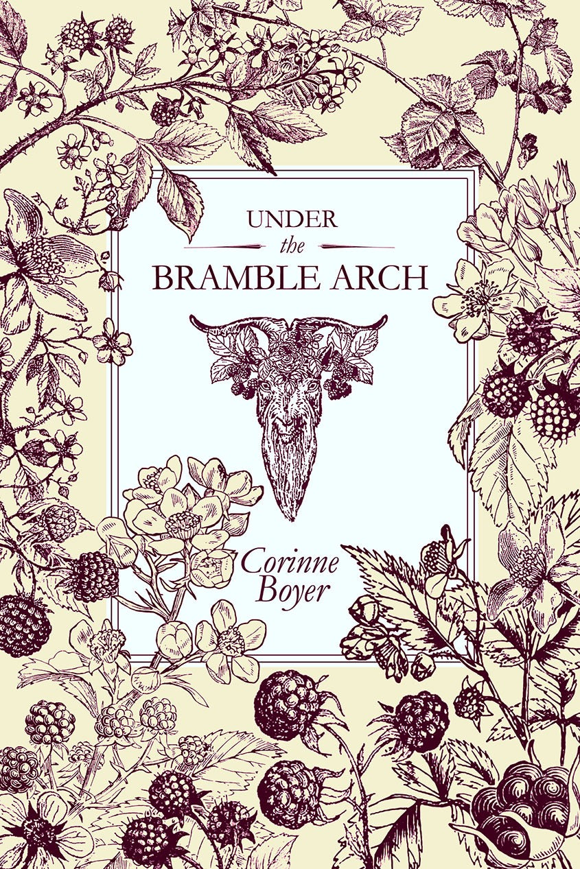 Book cover of 'Under the Bramble Arch' with floral and botanical design.