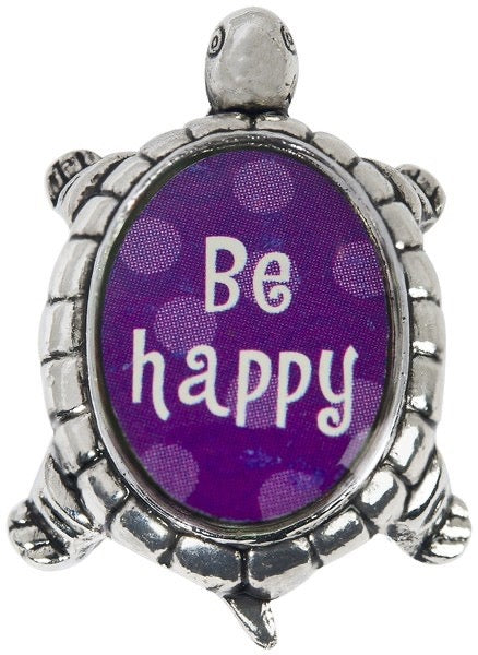 Charm Lucky Turtle Purple Be happy
