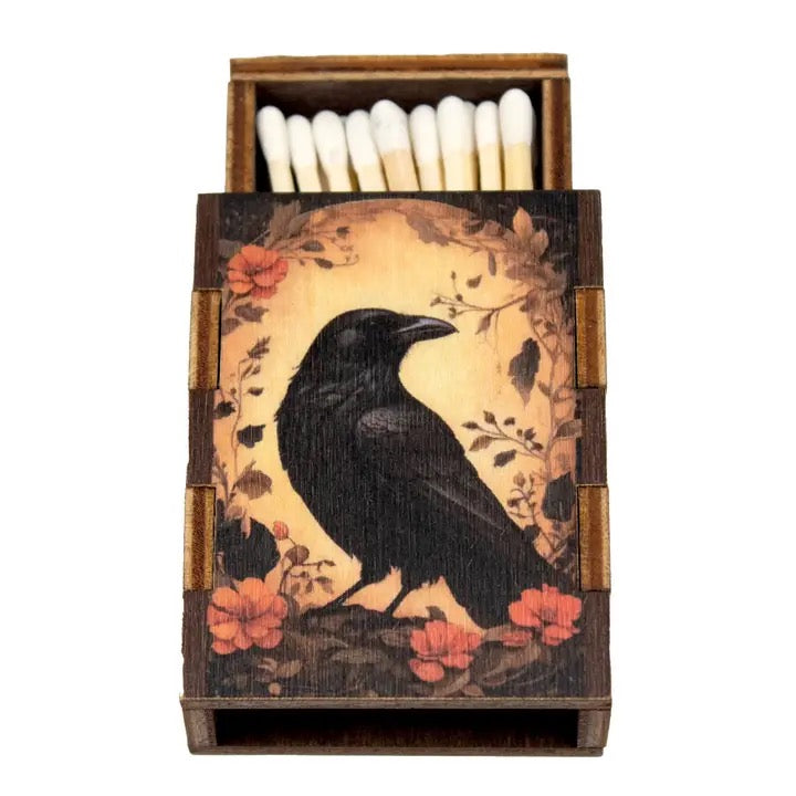 Matchbox Wooden Raven open