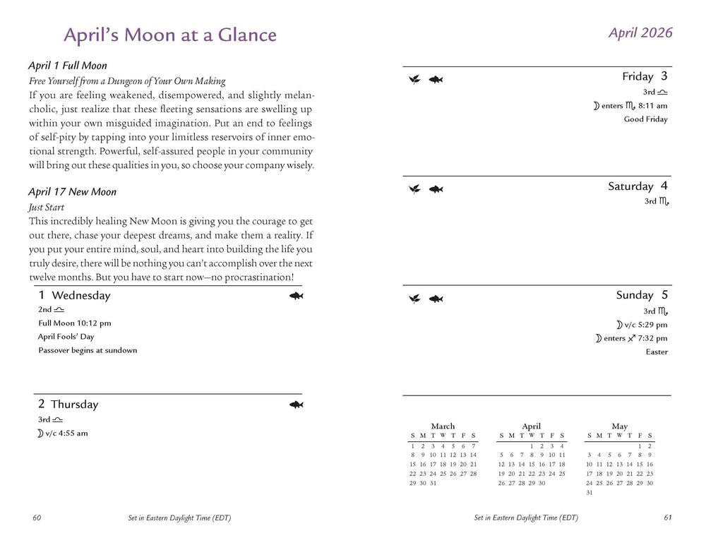 2026 Moon Sign Datebook