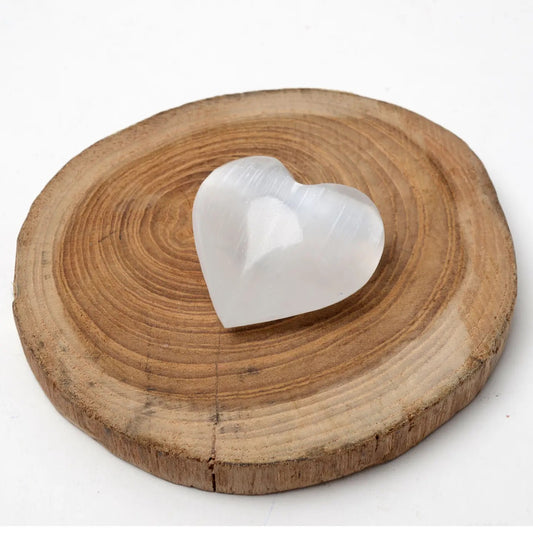 Heart Selenite Small 1.5 inch