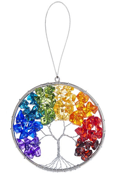 Ornament Tree of Life Rainbow Acrylic