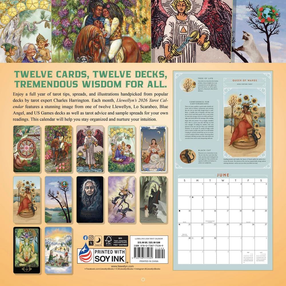 2026 Tarot Calendar