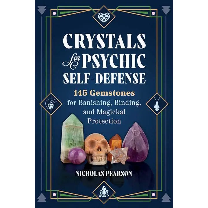 Crystals For Psychic Self-Defense book cover blue