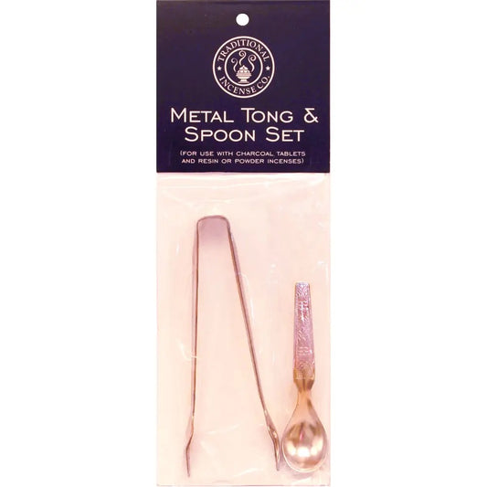 Stainless Steel Resin and Powder Tong & Spoon Set