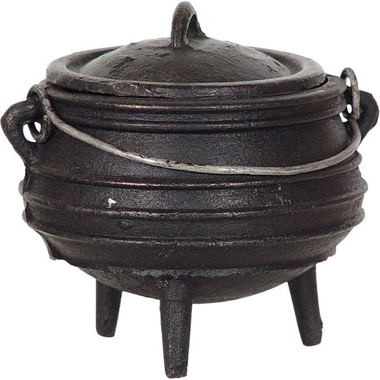 Cast Iron Cauldron Medium 5.5 in Striped