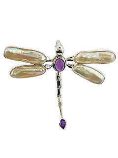 Pendant Pearl Amethyst Df Lg