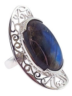 Ring Labradorite Filigree