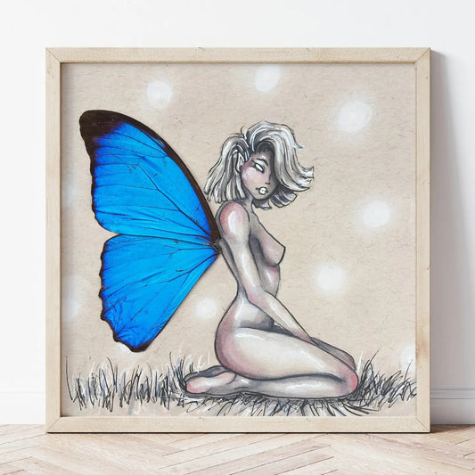 Print Bluebell Fae Butterfly Wing
