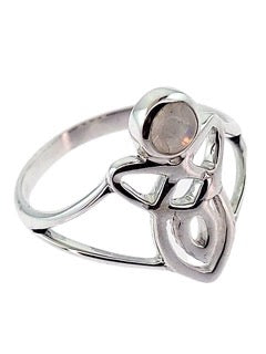 Ring Moonstone Celtic Knot