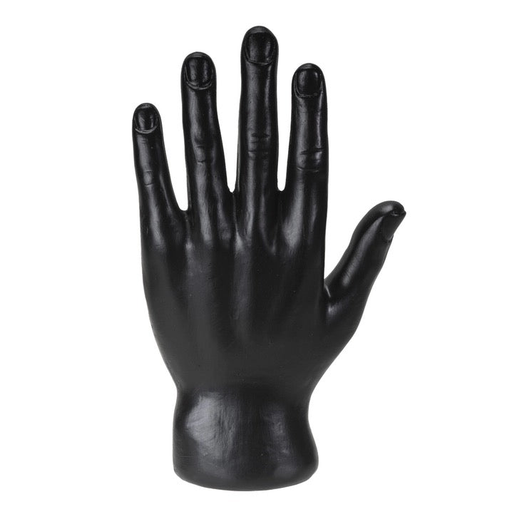 Black hand Statue on a white background