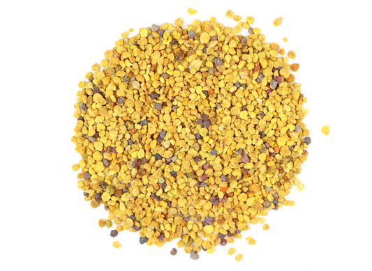 Bee Pollen yellow and amber color beads