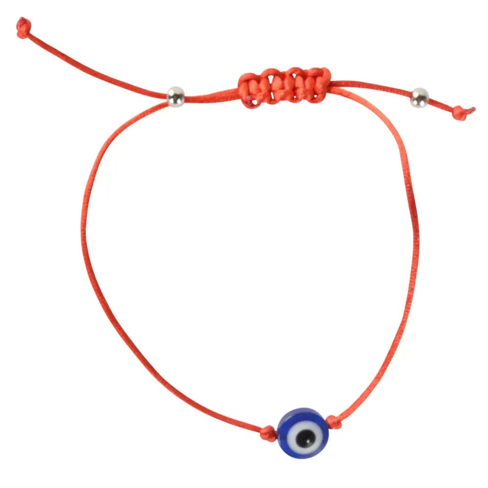 Bracelet Evil Eye Pull Tie Red
