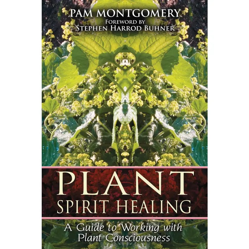 Book cover of 'Plant Spirit Healing' by Pam Montgomery with a green and red design.