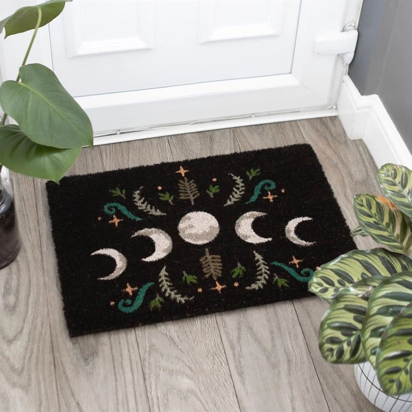 Doormat Dark Forest Moon Phase