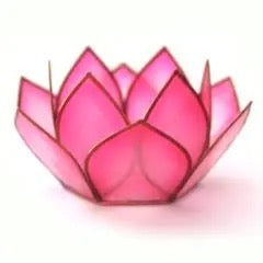Candle Holder Lotus Pink Mini