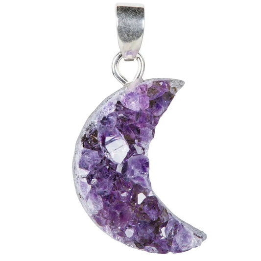 Pendant Amethyst Raw Moon