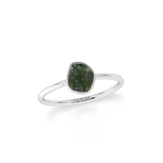 Ring Moldavite 5 mm