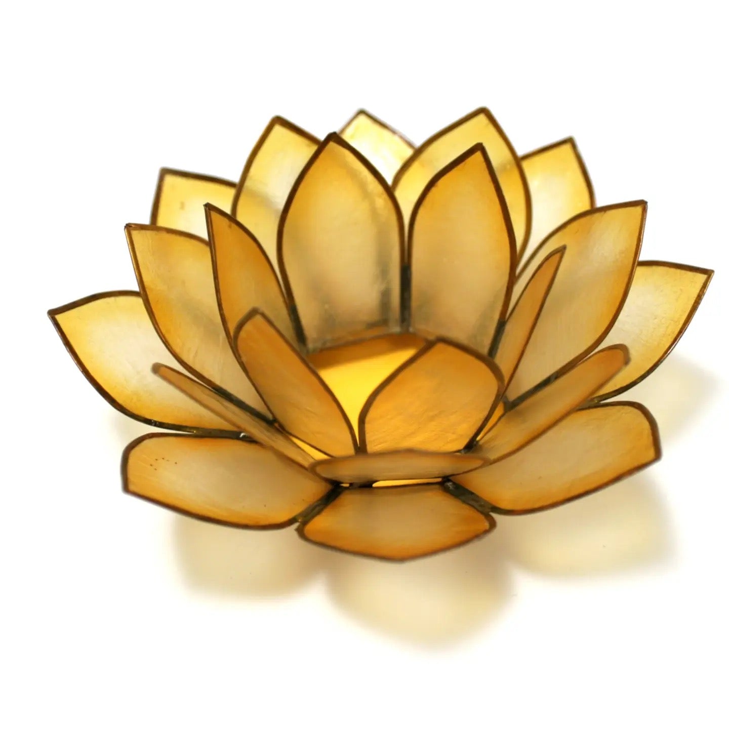 Candle Holder Lotus Gold