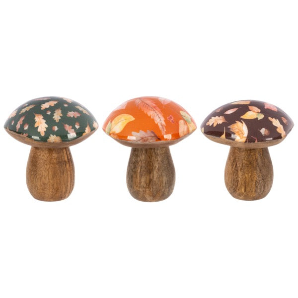 Statue Mushroom Wooden Autumn