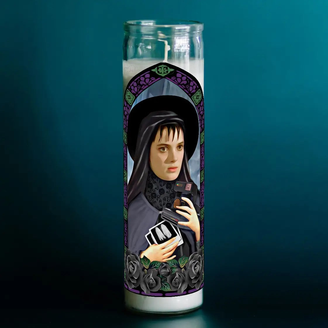 Candle 7 Day Patron Saint of the Strange and Unusual Lydia Beetlejuice