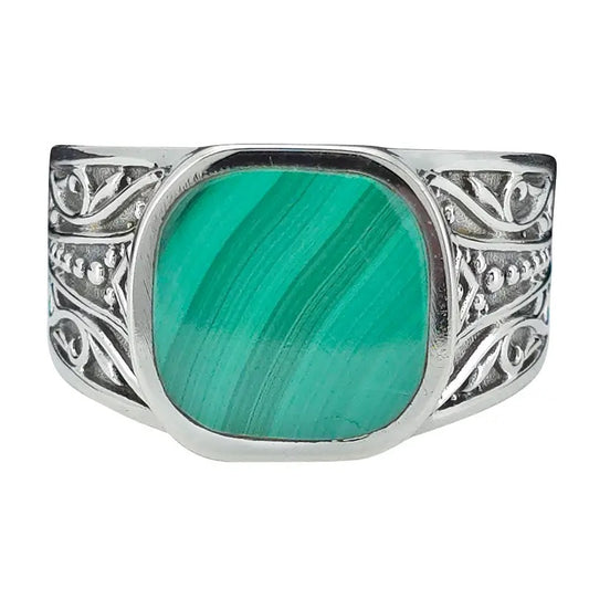 Ring Malachite Square
