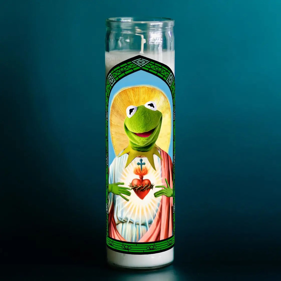 Candle 7 Day Saint Kermit Muppets