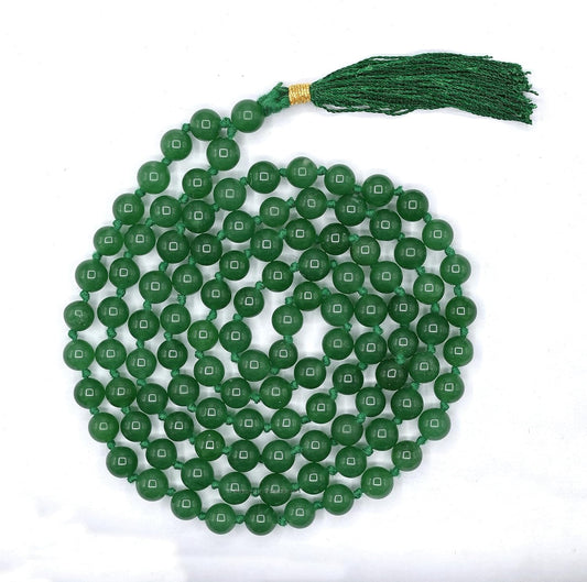 Mala Aventurine Green Knotted