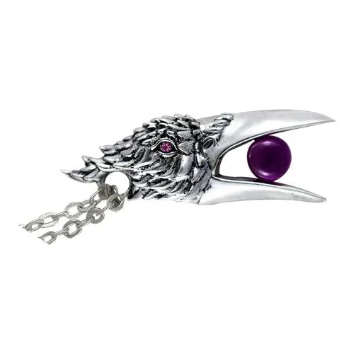 Pendant Raven Head with Crystal
