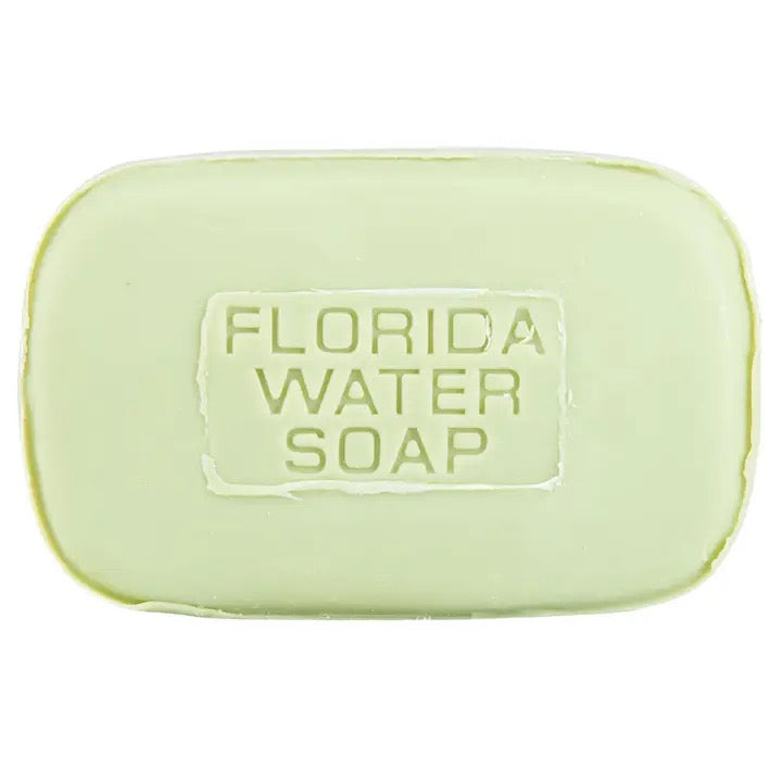 Bar of Florida Water Soap on a white background