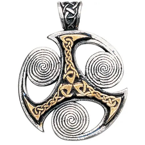 Pendant Triskilian Gold Silver