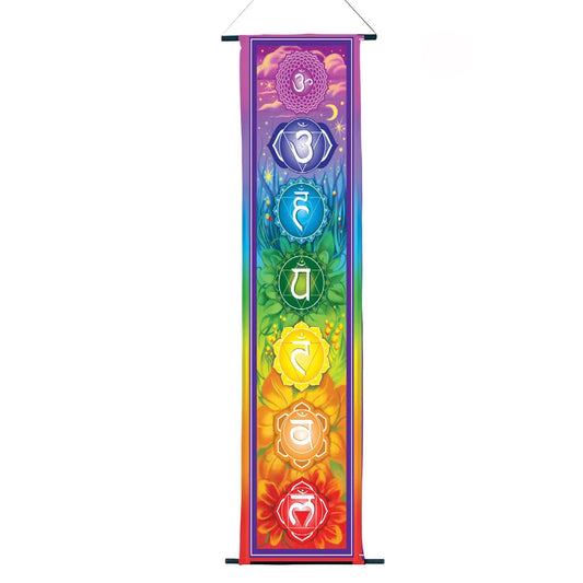 Banner Flower Chakra 6 x 24 inches