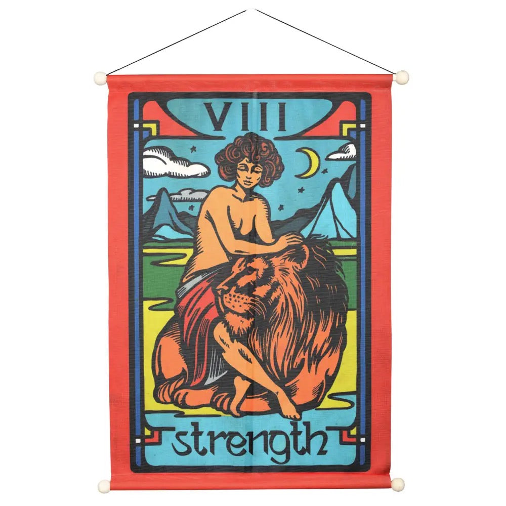 Banner Tarot Strength 12 x 18 inches