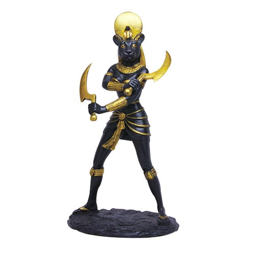 Statue Sekhmet Warrior Gold
