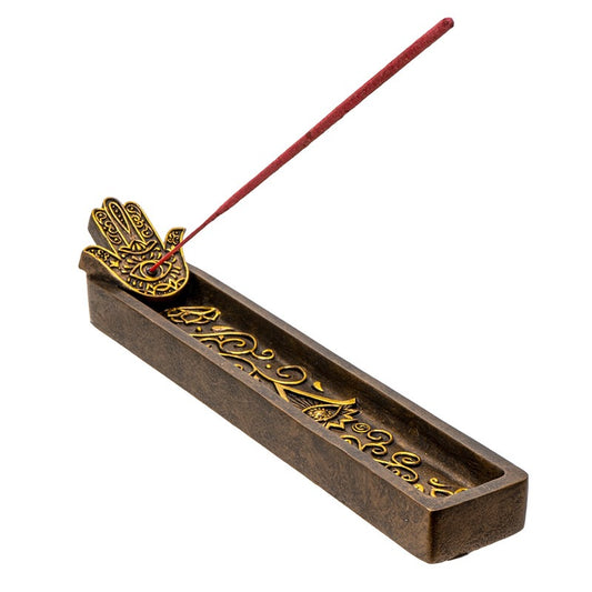 Incense Holder Hamsa Long