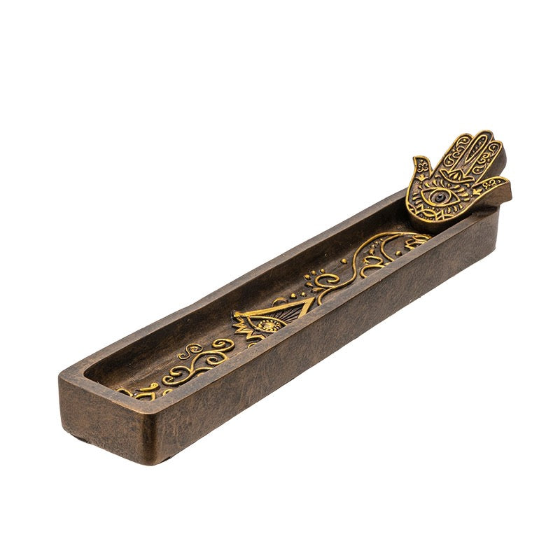 Incense Holder Hamsa Long