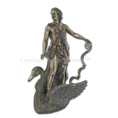 Statue Apollo Swan Bronze