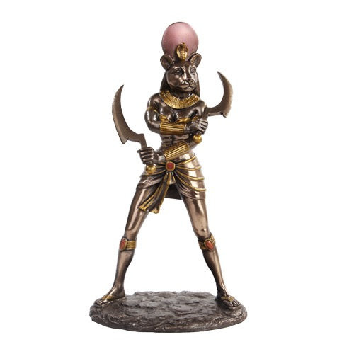 Statue Sekhmet Warrior Color Red