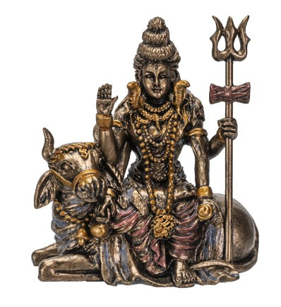 Statue Shiva Sitting Bull Sm