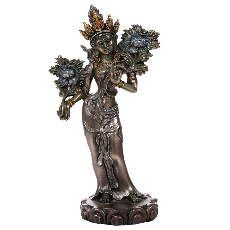 Statue Green Tara 8 inch
