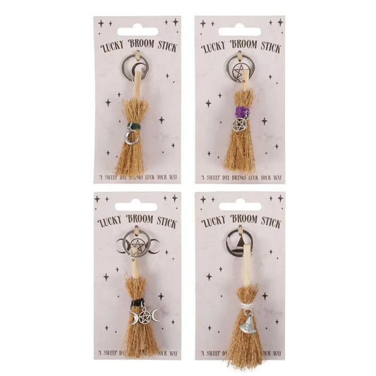 Key Chain Lucky Broomstick 4 types