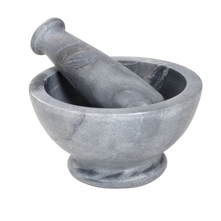 Mortar & Pestle Marble Grey 4 inch