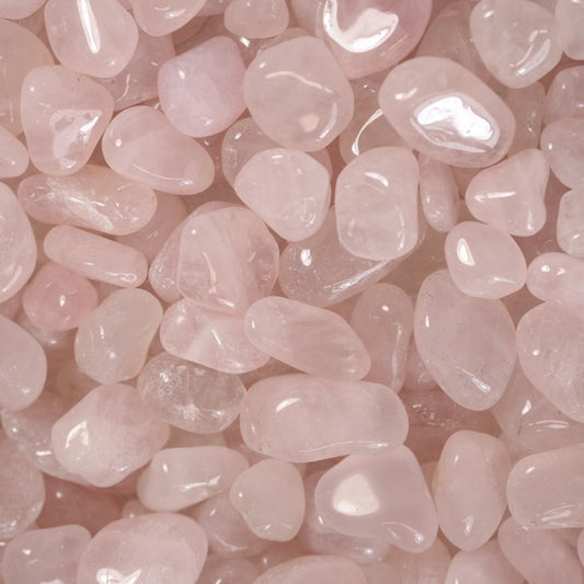 Close-up of pink tumbled stones