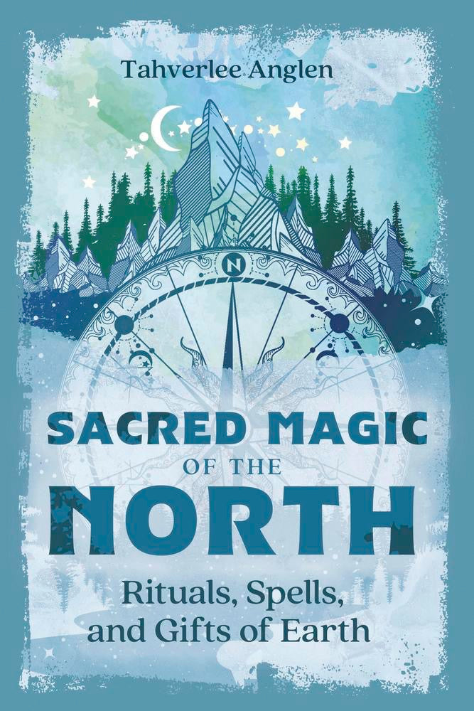 Book cover Sacred Magic of the North blue with a mountain