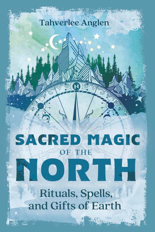 Book cover Sacred Magic of the North blue with a mountain