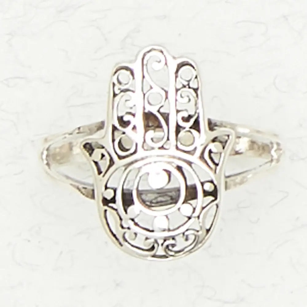 image of Ring Hamsa on white background